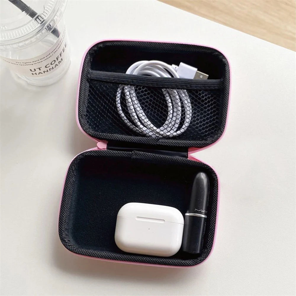Cute Ins Cable Protector For iPhone iPad 18W/20W Charger Protective Case With Storage Bag Cable Management Wire Cord Unique Organizer