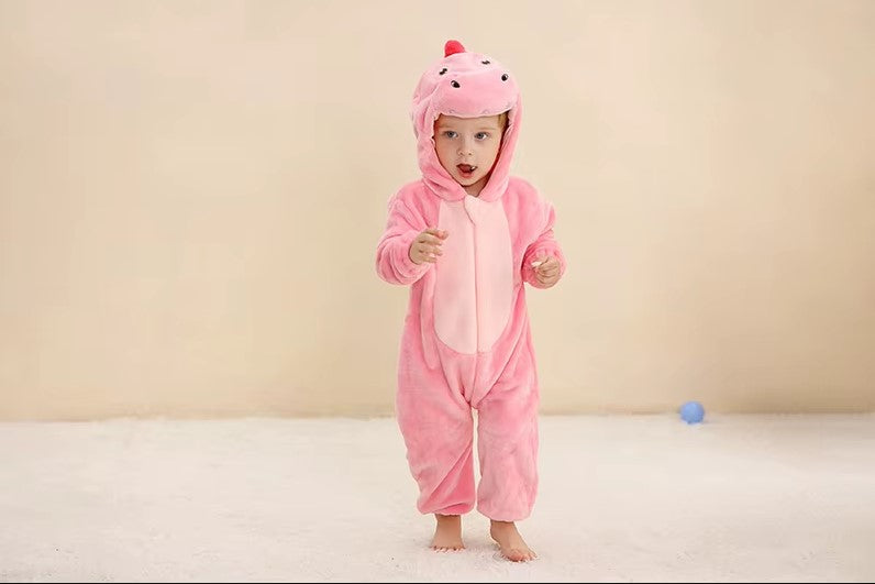 MICHLEY Halloween Winter Baby Strampler Kigurumi Mit Kapuze Flanell Kleinkind Säuglingskleidung Overall Bodys Overall Kostüm Für Kinder
