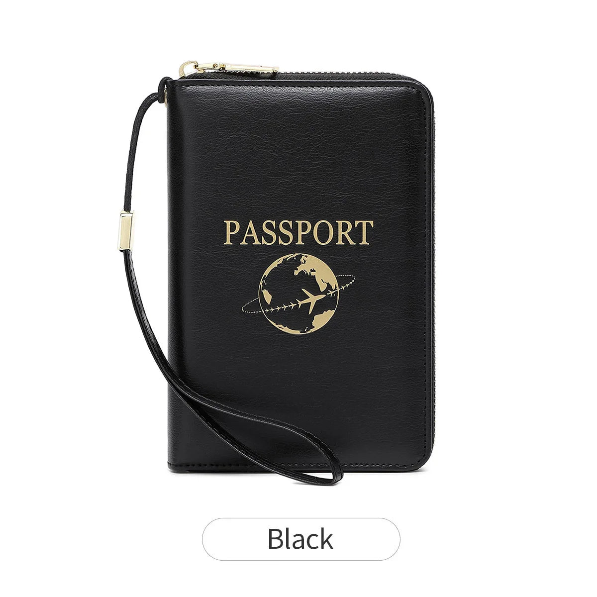 New Retro Passport Bag Fashion RFID Multifunctional PU Leather Passport Wallet Storage Bag Travel Accessories ID Bag Card Holder