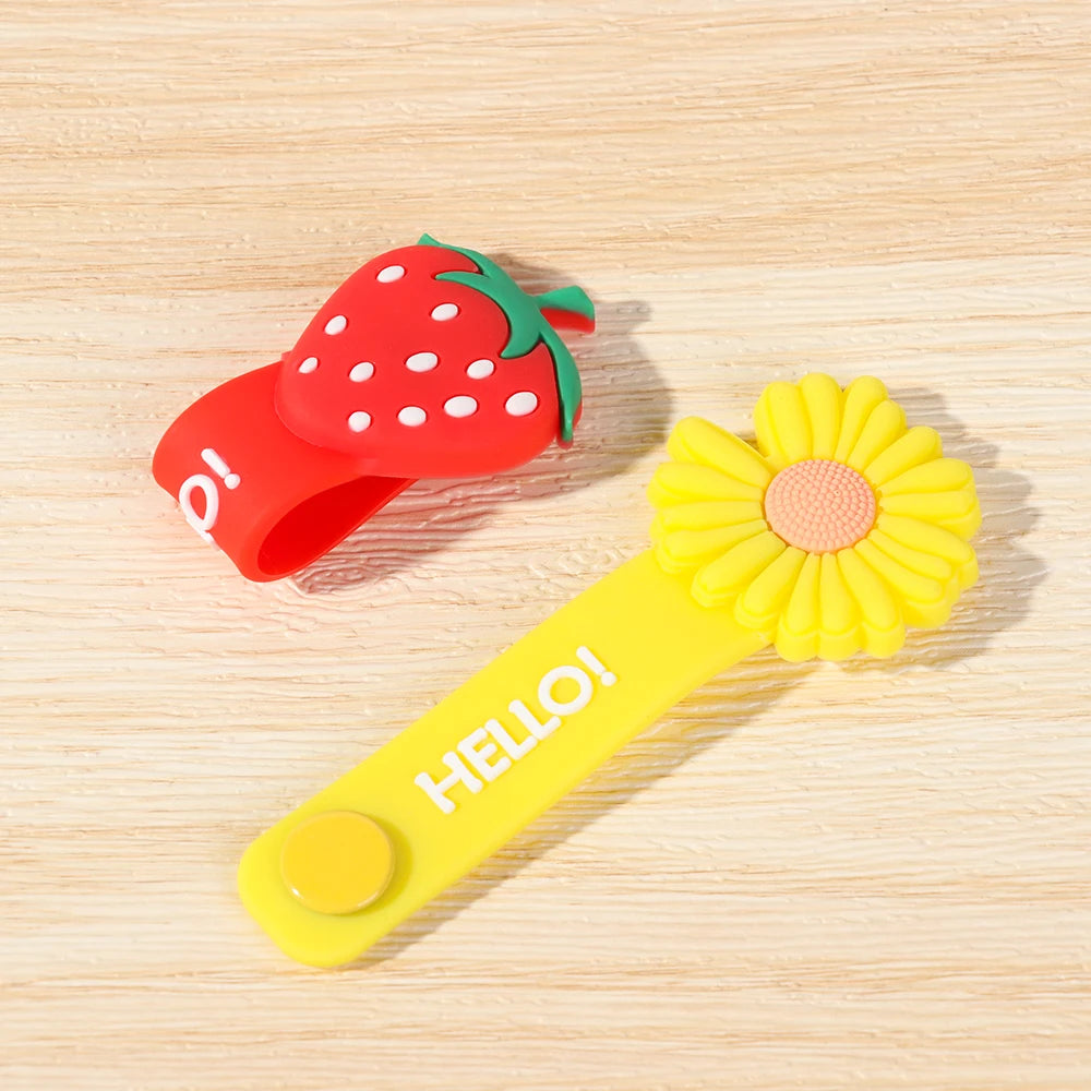 1PC Hot Headset Silicone Multifunction Data Line Storage Winder Cable Protector Cute Cartoon Cord Protector