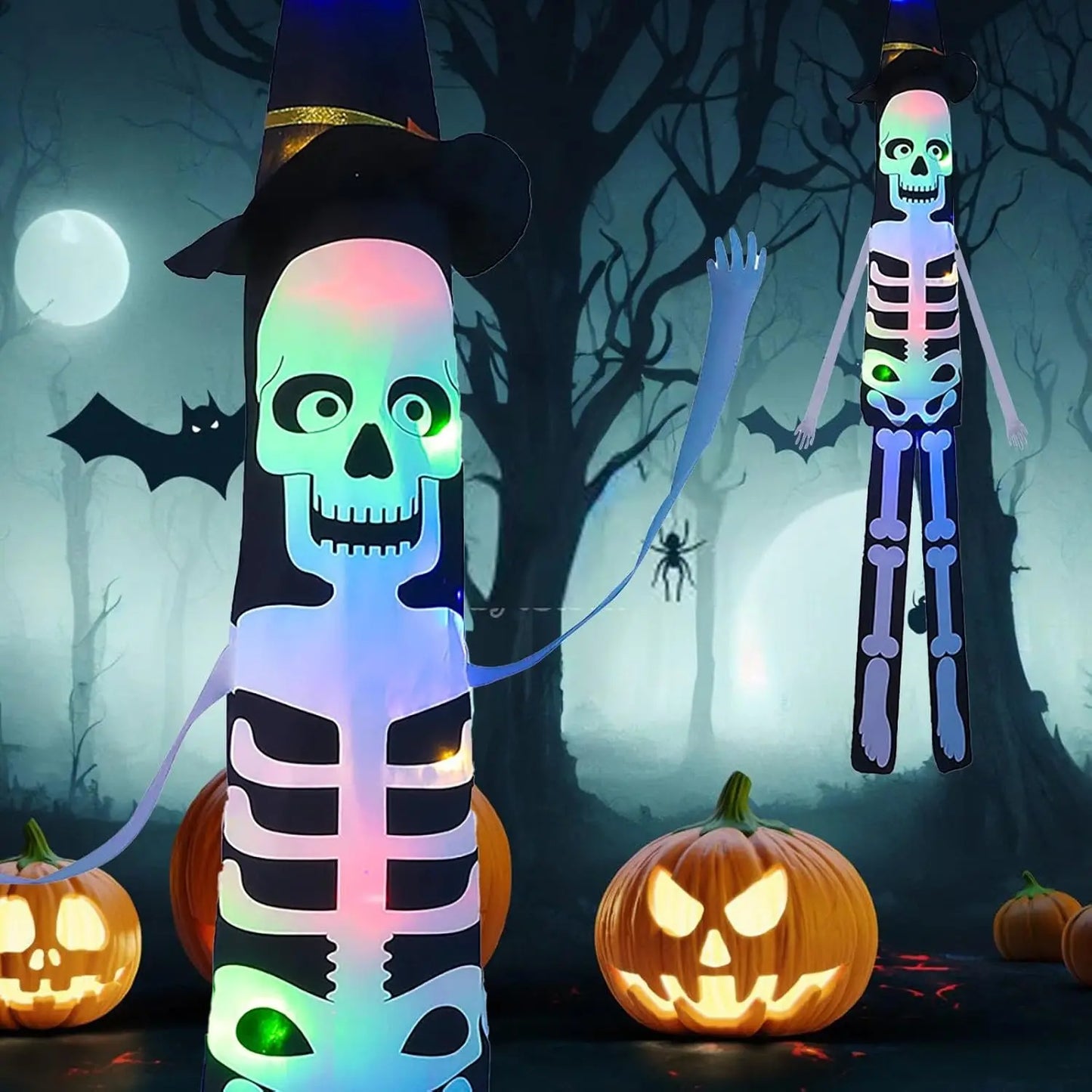 Halloween Skull Hanging Decorations, Indoor Outdoor Garden Yard Party Atmosphere, Spooky Halloween Home Decoration Accessories