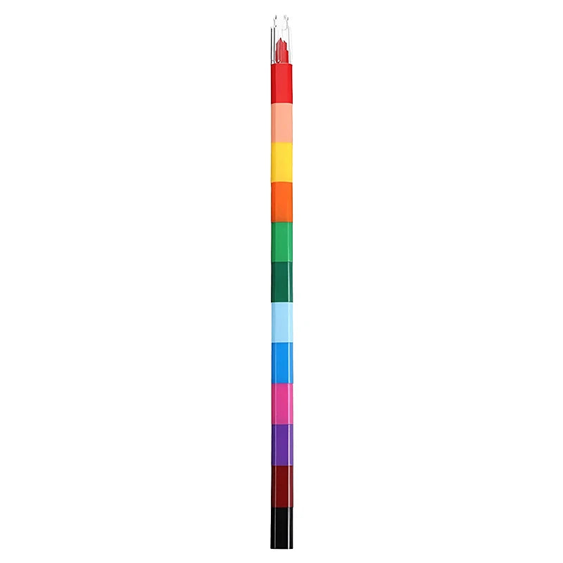 Stackable Crayons 12-Color Building Blocks Crayons Art DIY Drawing Graffiti Supplies Office School Stationery Students Gifts ZYF