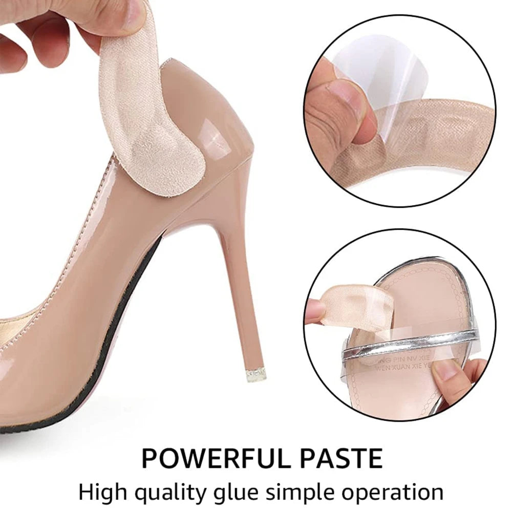 Soft Silicone Pads for Women's Shoes Anti-Slip Forefoot Insert Pad Heel Liner Gel Insoles for Heels Sandals Non-slip Foot