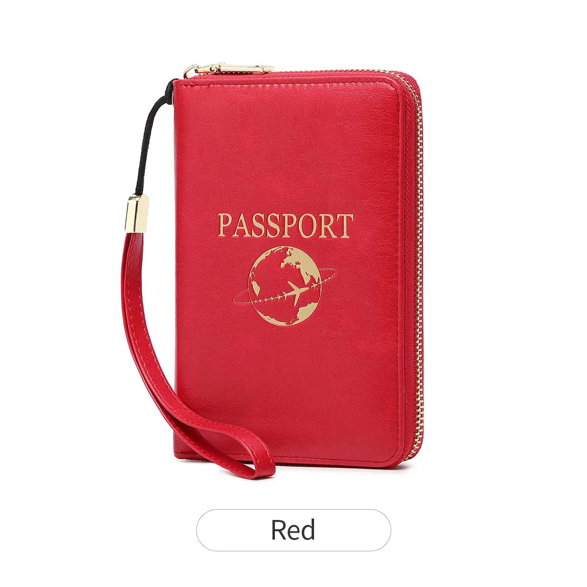 New Retro Passport Bag Fashion RFID Multifunctional PU Leather Passport Wallet Storage Bag Travel Accessories ID Bag Card Holder