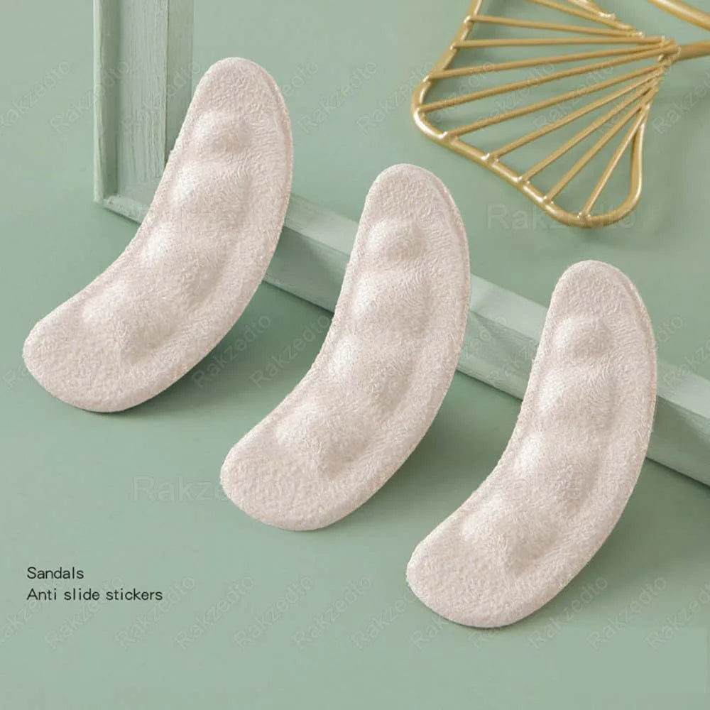 6pcs Anti-slip Shoe Pads Transparent Silicon Gel Insoles for Shoes Woman High Heels Sandals Non-Slip Pain Relief Heel Foot Pads
