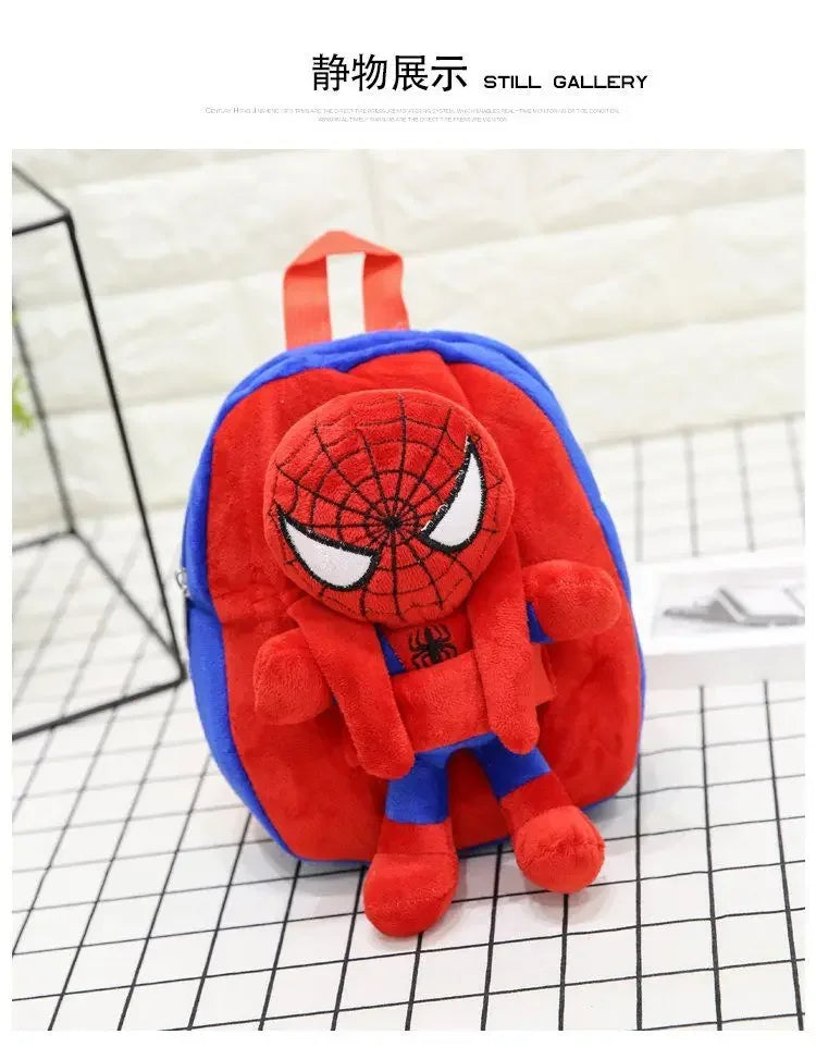Marvel Series Cartoon Anime Fashion Personality Plush Toy Children Leisure Cute Kindergarten Backpack Holiday Gift