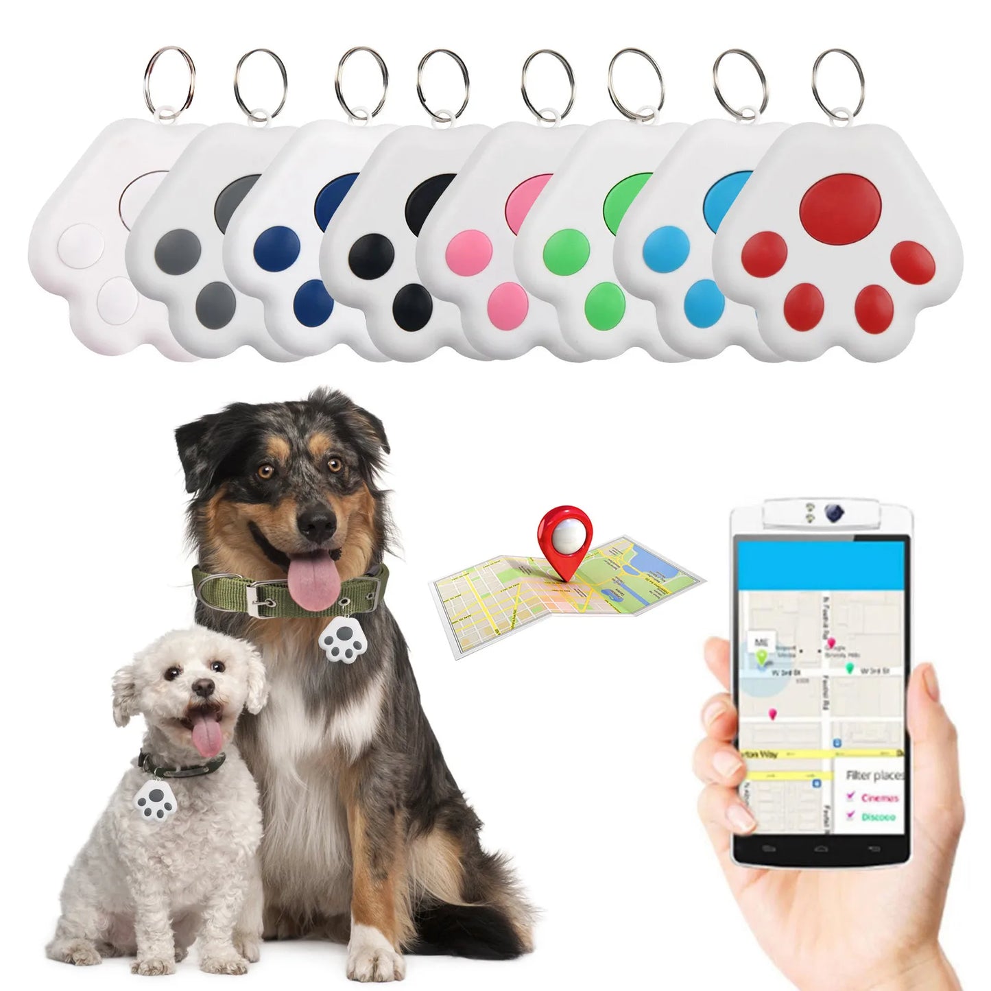 Mini GPS Tracker Bluetooth Anti-Lost Device Pet Kids Bag Wallet Tracking for IOS/ Android Smart Finder Locator Accessories unique shape