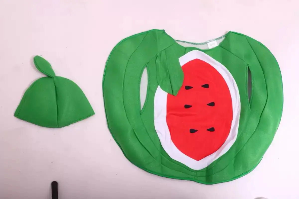 Halloween Kids Girls Boys Children Fruit Vegetable Costume Watermelon Strawberry Banana Tomato Outfit Cute Cosplay Party