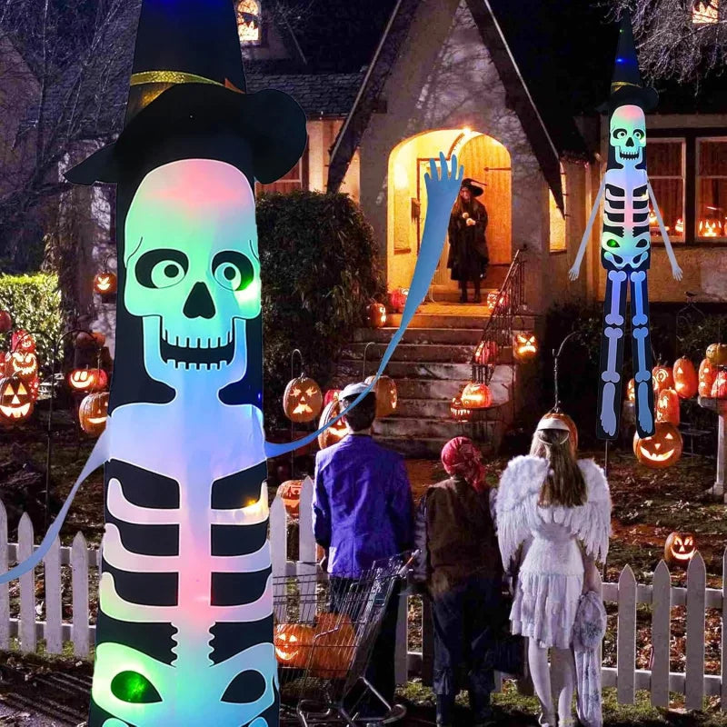 Halloween Skull Hanging Decorations, Indoor Outdoor Garden Yard Party Atmosphere, Spooky Halloween Home Decoration Accessories