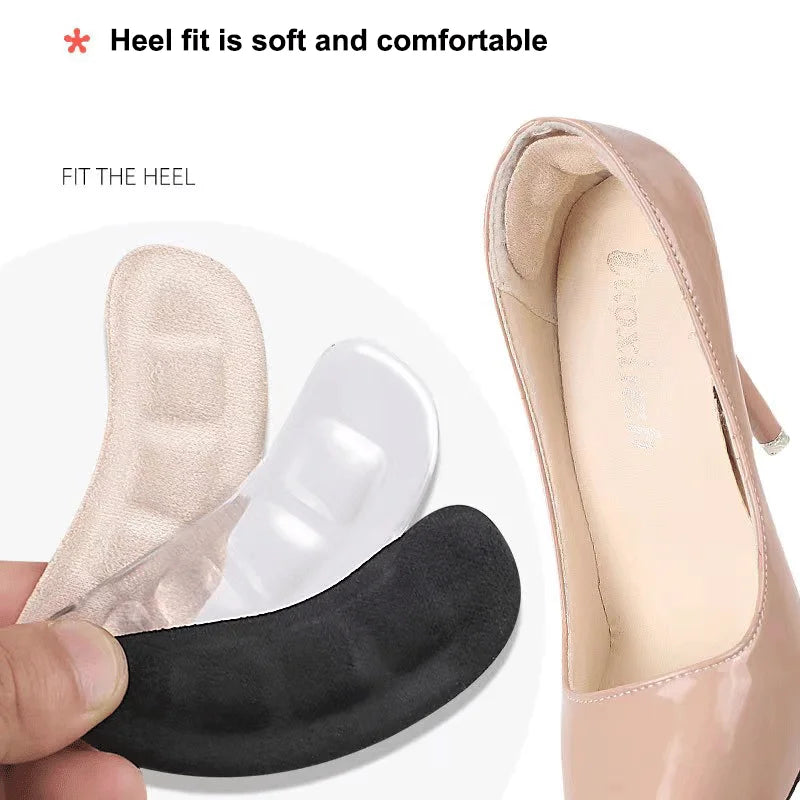 Soft Silicone Pads for Women's Shoes Anti-Slip Forefoot Insert Pad Heel Liner Gel Insoles for Heels Sandals Non-slip Foot