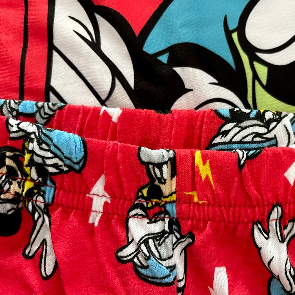 Neue Sommer Kinder Jungen Mädchen Kleidung Baby Baumwolle Prinzessin Pyjamas Sommer Kurzarm Set Cartoon Minnie Kinder Nachtwäsche