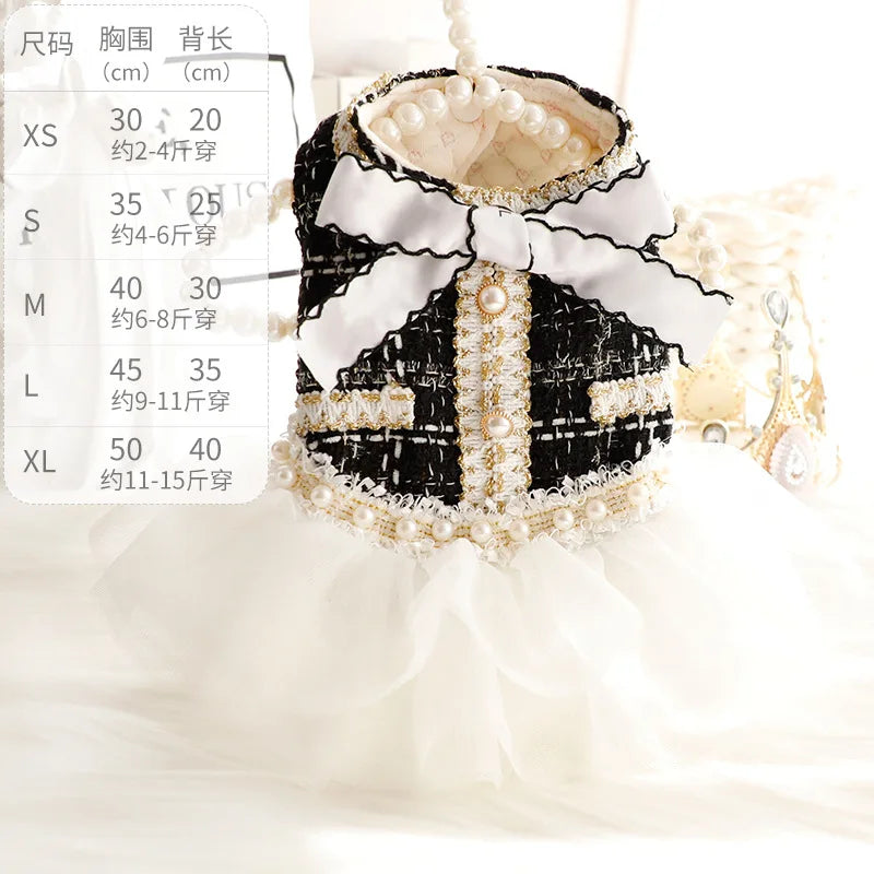 Pet Dog Lace Dress Clothes Luxury Dog Clothes Tutu Skirt Princess Fluffy Skirt Cotton Apparel Pet Clothes
