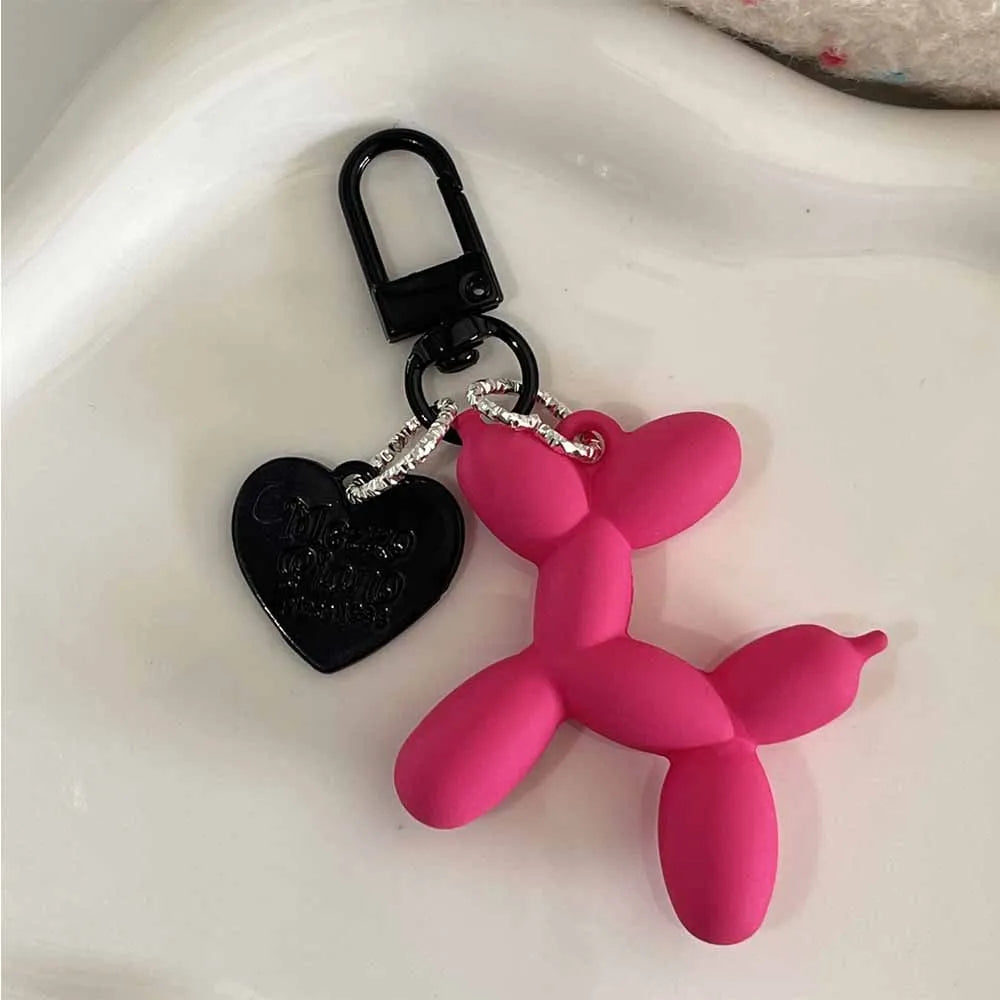 Cute Cartoon Balloon Dog Couple Keychains Key Ring -New Cute Car Holder Jewelry Gift Decoration Accessories