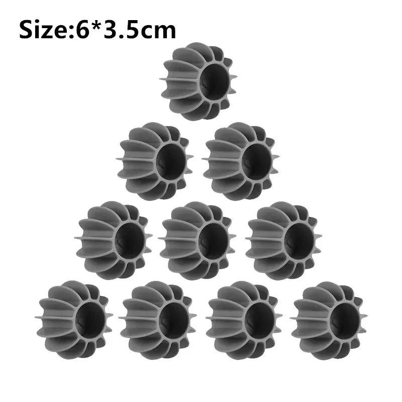 10CPS Laundry Ball Reusable Silicone Clothes Hair Cleaning Tools Pet Hair Remover Washing Machine Cat Hair Catcher Laundry Ball