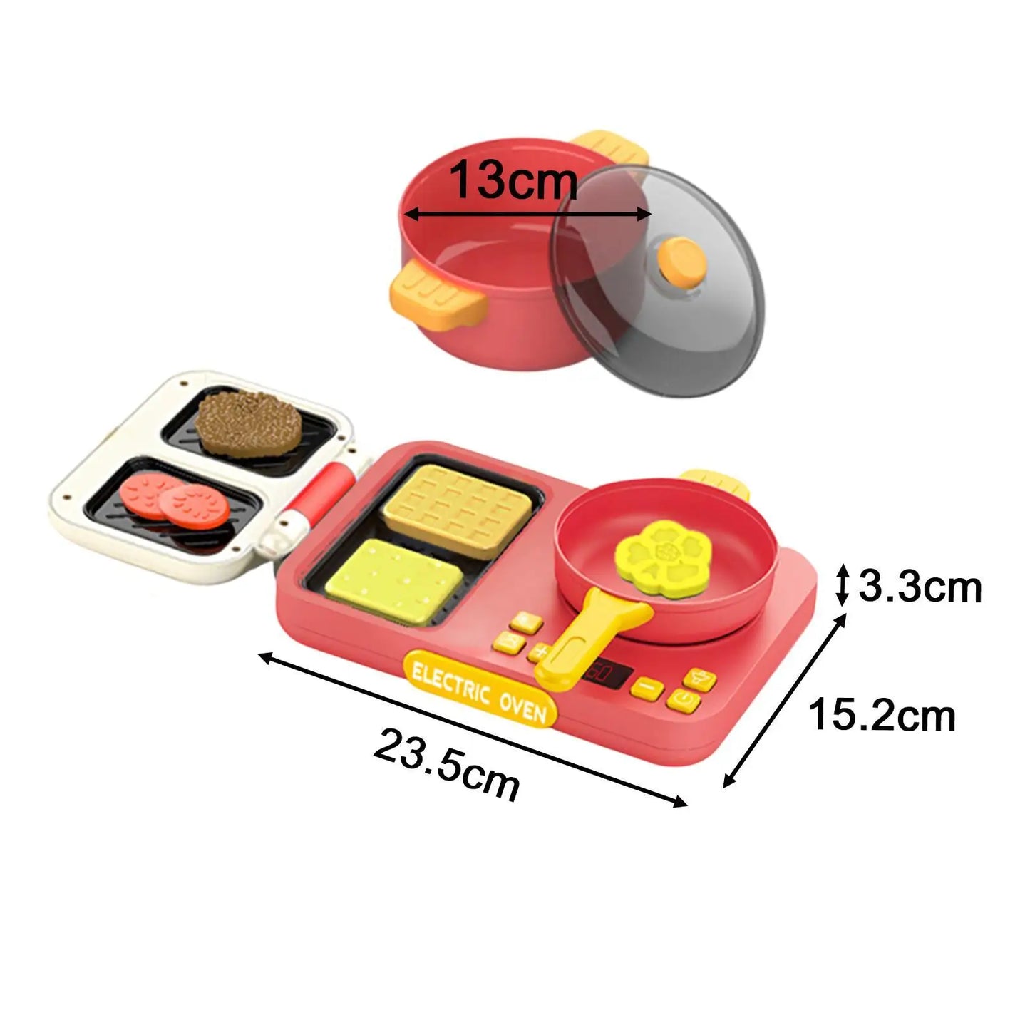 Kitchen Playset Educational Toy Accessories for Toddlers Age 3-8 Children