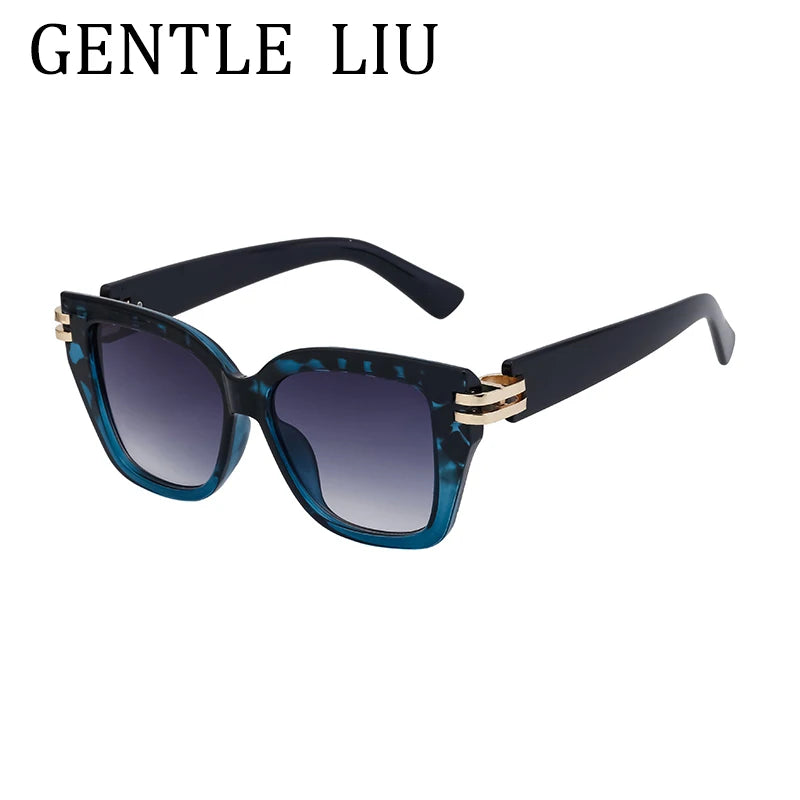 Punk Oversized Frame Square Sunglasses Women 2025 Luxury Brand Design Outdoors Travel Sun Glasses For Ladies Retro Eyewear UV400