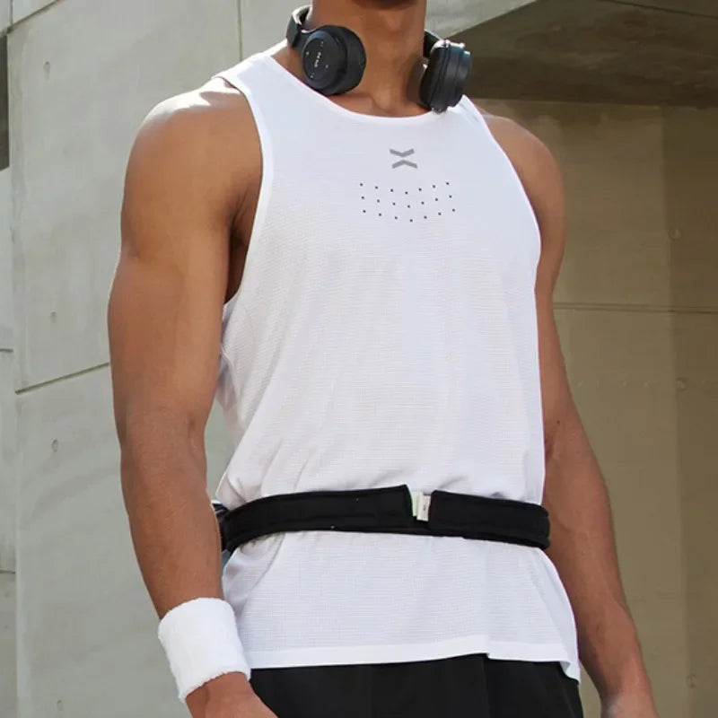 Men Gym Sports Vest Tank Marathon Sleeveless Shirt Running Tops Outdoor Workout Clothing Jogging Sweatshirt Training Sportswear