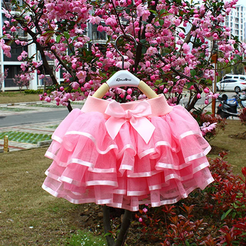 Hot Baby Girl Tulle Tutu Skirts Rainbown Pettiskirts Fluffy Kids Ballet Skirts for Party Dance Princess Children Tulle Clothes