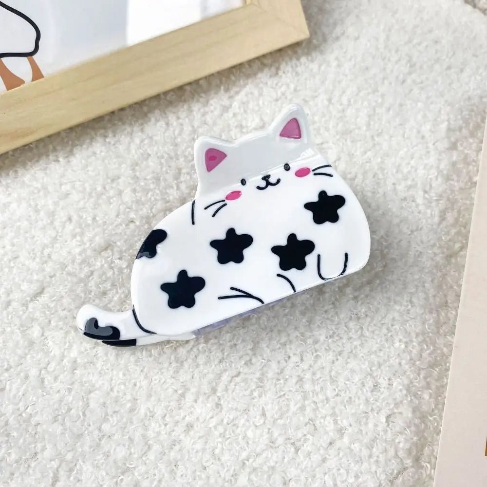 Kawaii Korean Style Acetic Acid Animal Hair Claw Creative Funny Cute Dog Hair Crab Clip Headwear Cat Cartoon Shark Clip Girls