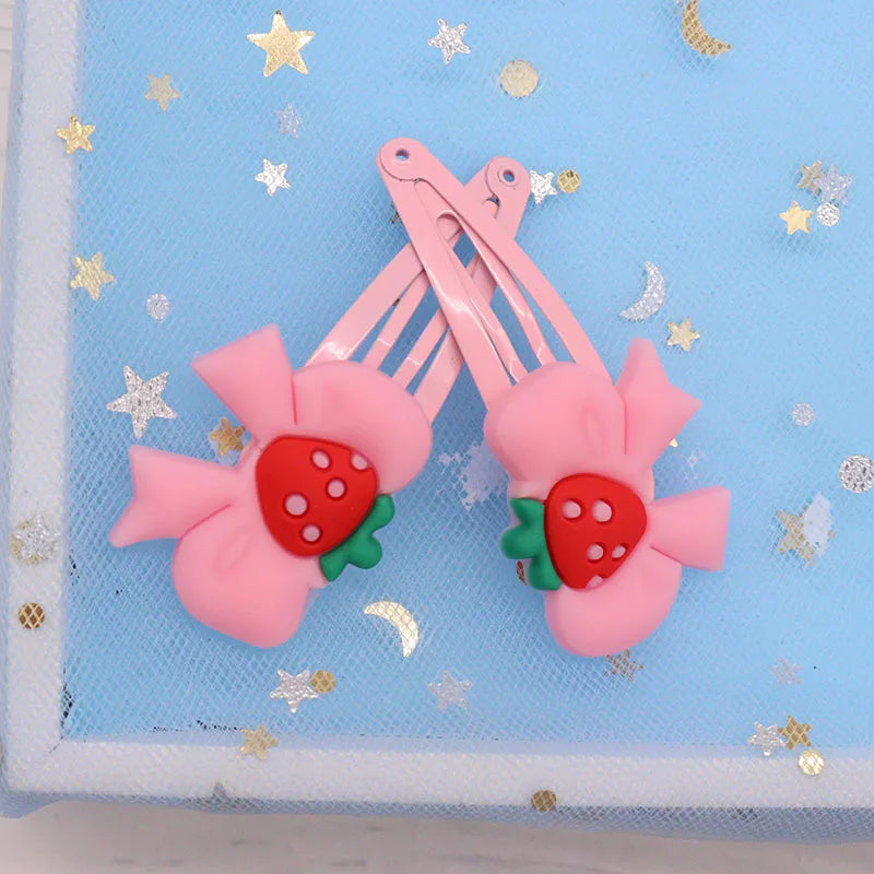 2Pcs Cute Animal Cat Hair Accessories Children Rubber Bands Scrunchies Elastic Hair Bands Girls Headband Decorations Ties Gum