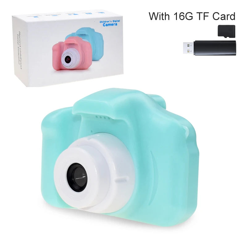 Mini Cartoon Photo Camera Toys 2 Inch HD Screen Children Digital Camera Video Recorder Toys for Kids Girls Gift