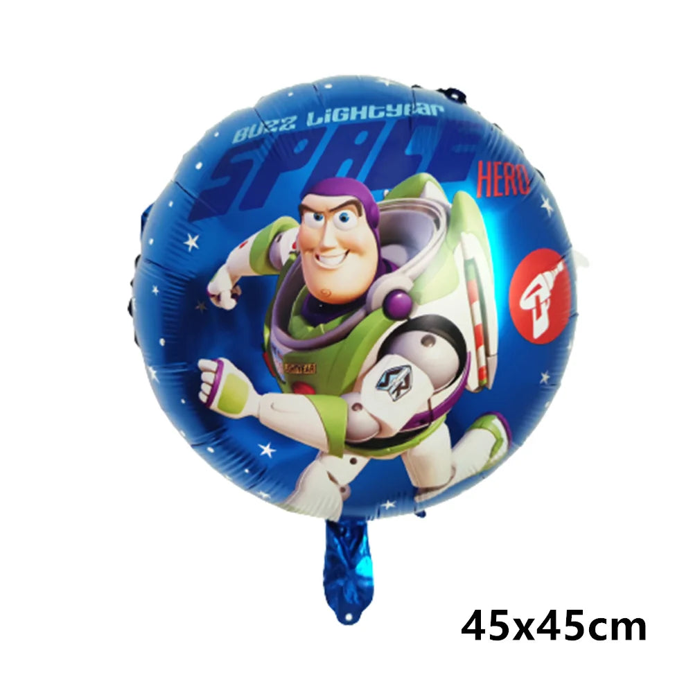 Disney Buzz Lightyear Foil Balloon Set Toy Story Happy Birthday Party Supplies Baby Shower Kids Game Party Decoration Globes