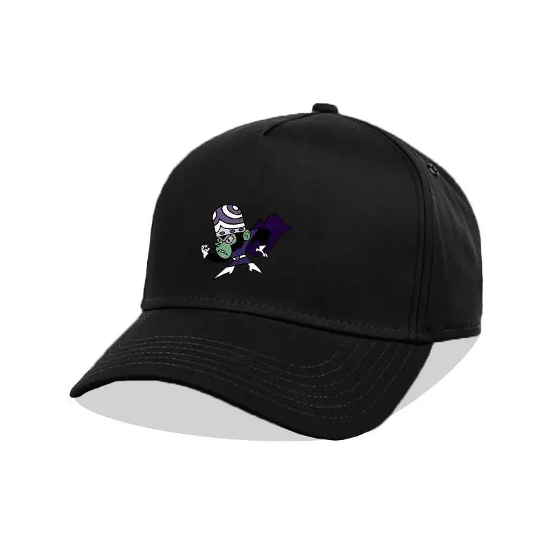 Powerpuff Girls Anime Women's Outdoor Hat Kawaii Fashion Summer Sun Protection Baseball Cap Adjustable Men's Classic Hip Hop Hat