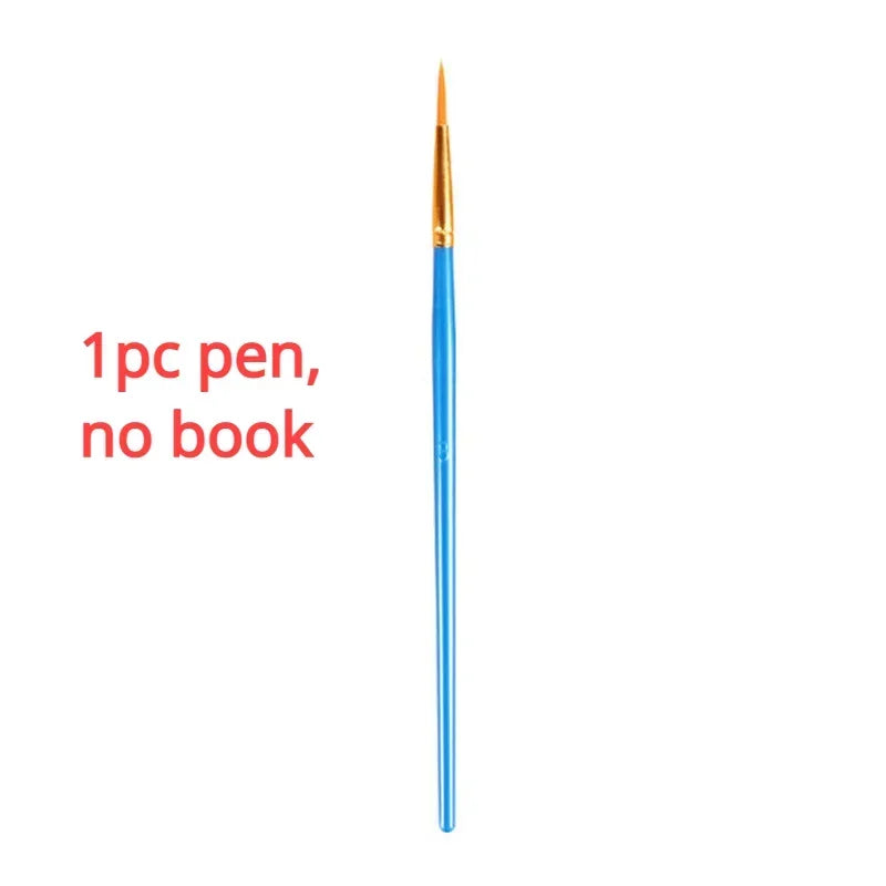 Portable Children Watercolor Painting Book 20 Sheets Gouache Graffiti Picture 1 Pen Coloring Water Drawing Books Set Kids Toy