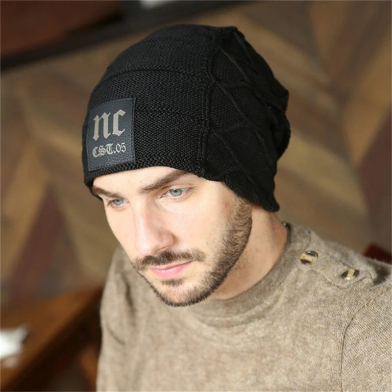 Winter Adult Men Warm Beanies Skullies Fashion Letter Knitted Women Hat Outdoor Colorful Casual Soft Wool шапка мужская кепка