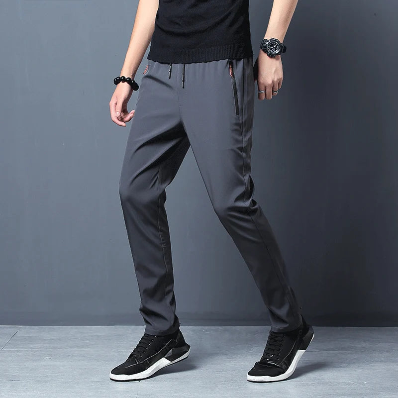 Herren Casual Hosen Stretch Slim Fit Elastische Taille Jogger Koreanisch Klassisch Blau Schwarz Grau Männliche Markenhose Plus Größe 4XL 5XL