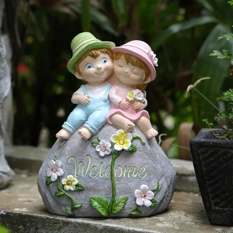 Garden Sculptures Solar Outdoor Lights Garden Decorations