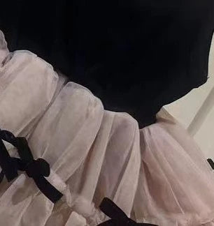 Mädchen 2024 Sommer Neue Bogen Kleid Baby Mädchen Ärmellose Schwarze Rosa Prinzessin Kleid Kleinkind Mädchen Süße Nette Kleidung