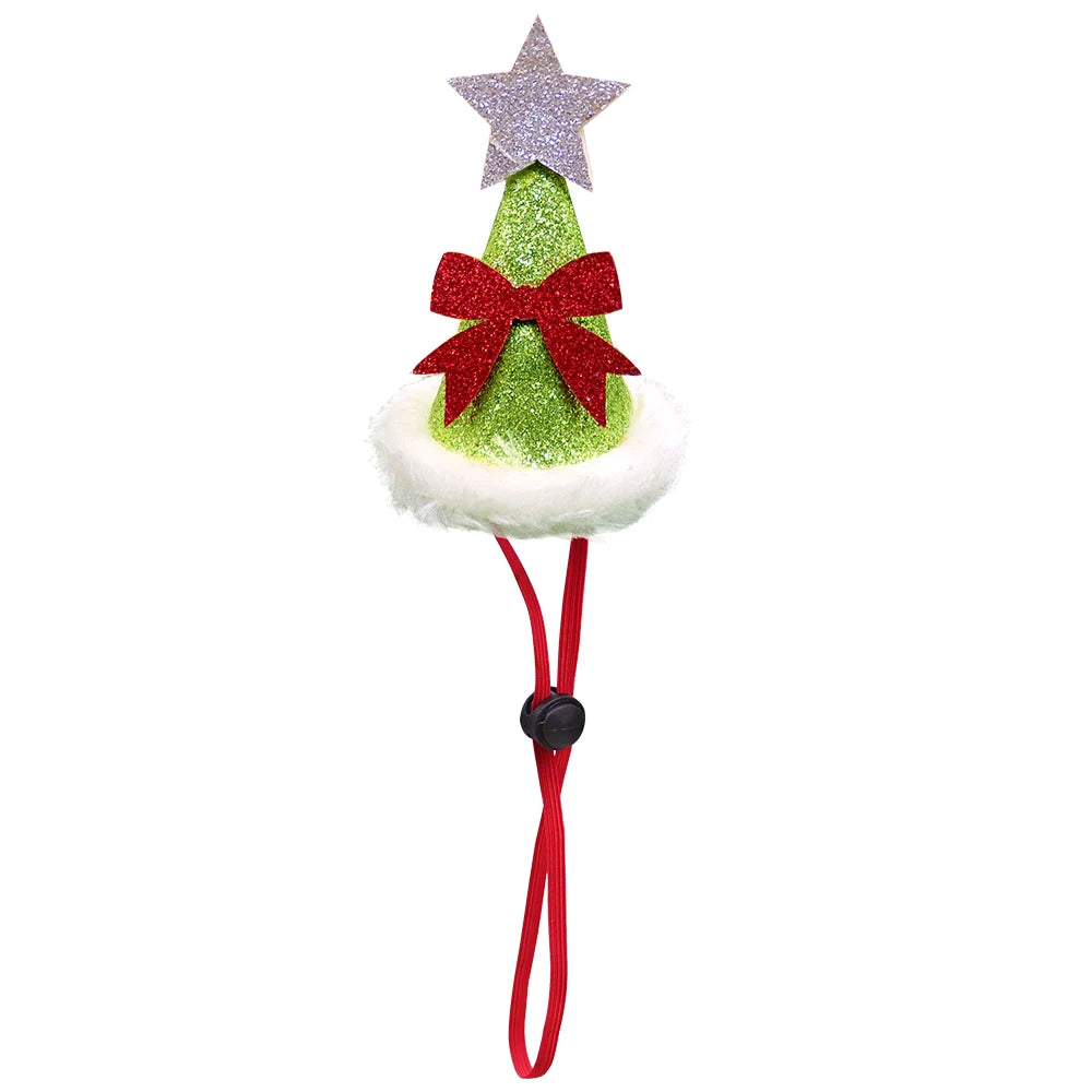 1PCS Cute Pet Dog Caps Christmas Cat Dog Costume Headwear Cap Hat Christmas Pets Dog Grooming Accessories Bulk Decoration