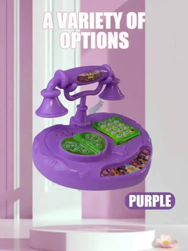 Kinderspielzeug Simulation Telefon Festnetz Baby Musik Handy Pädagogisches Früherziehung Spielzeug 1St