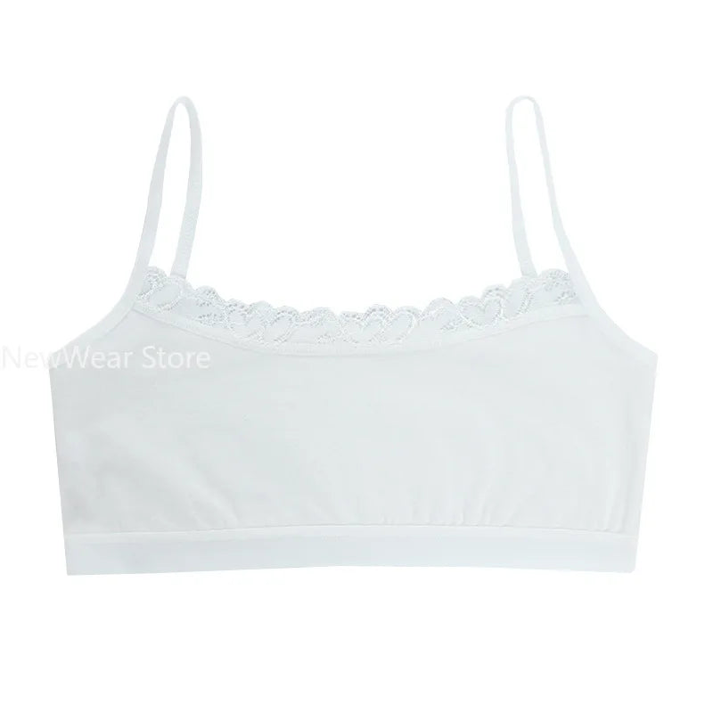 Wireless Kids Training Bras Children Breast Care Girls Bras Cotton Adolescent Girls Underwear Young Child Sports Bras