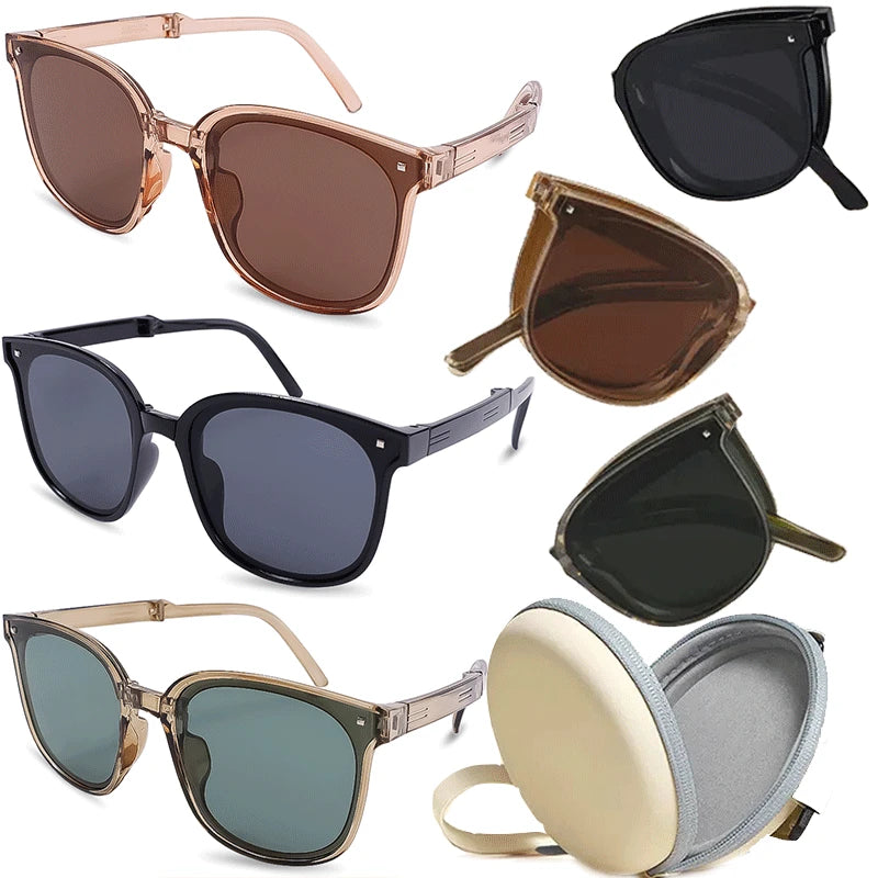Women Fashion Portable Fold UV400 Sunglasses Adult Men Outdoor Sun Protection Sunvisor Sunglasses Female Eye Protection Glasses