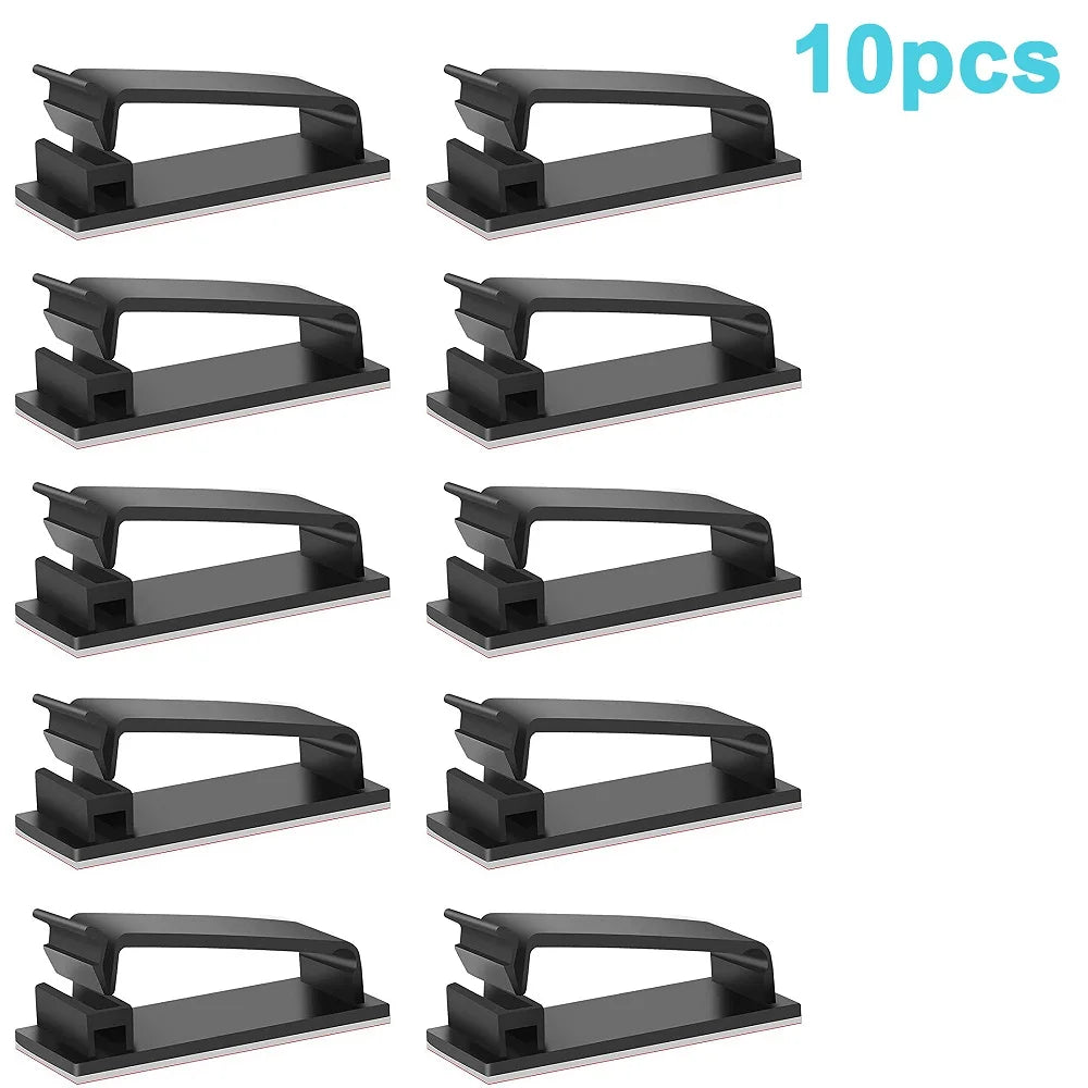 Cable Organizer USB Cable Winder Desktop Workstation Tidy Management Clip Wire Holder for Charging Line Computer Mouse Headphone