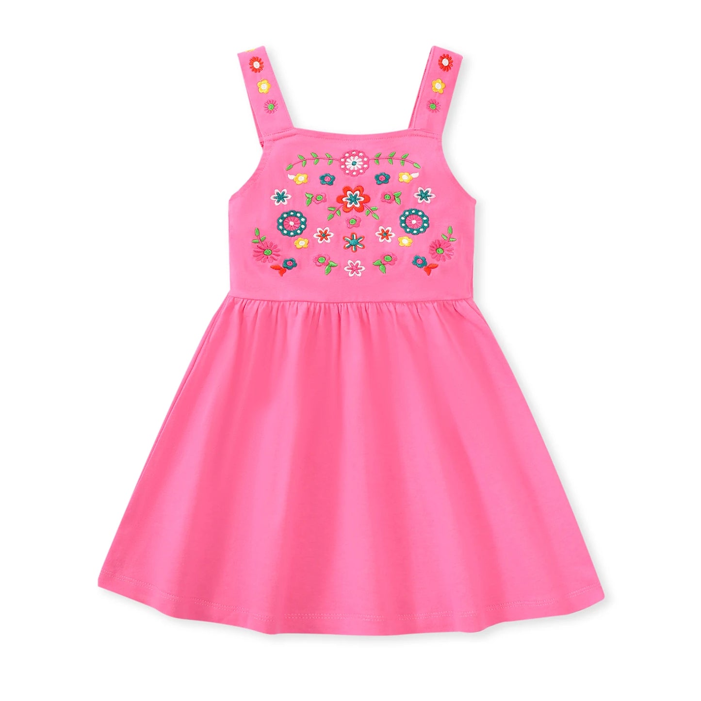 Little maven 2024 Baby Mädchen Freizeitkleidung Baumwolle Schöne Kinder Sommerkleid für Kleinkinder 2 bis 7 Jahre