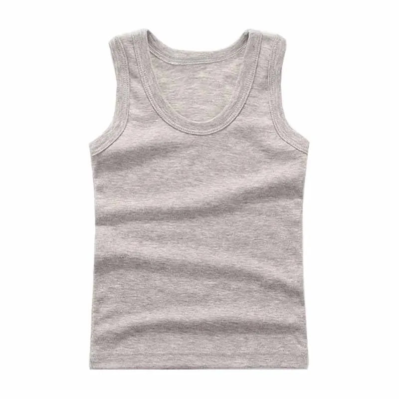 Kinder Unterwäsche Jungen Unterhemden Kinder Sommer Weste Tops für Mädchen Solide Tank Top Jungen Kleidung Baumwolle T-Shirts Ärmellos 2 zu 12Y
