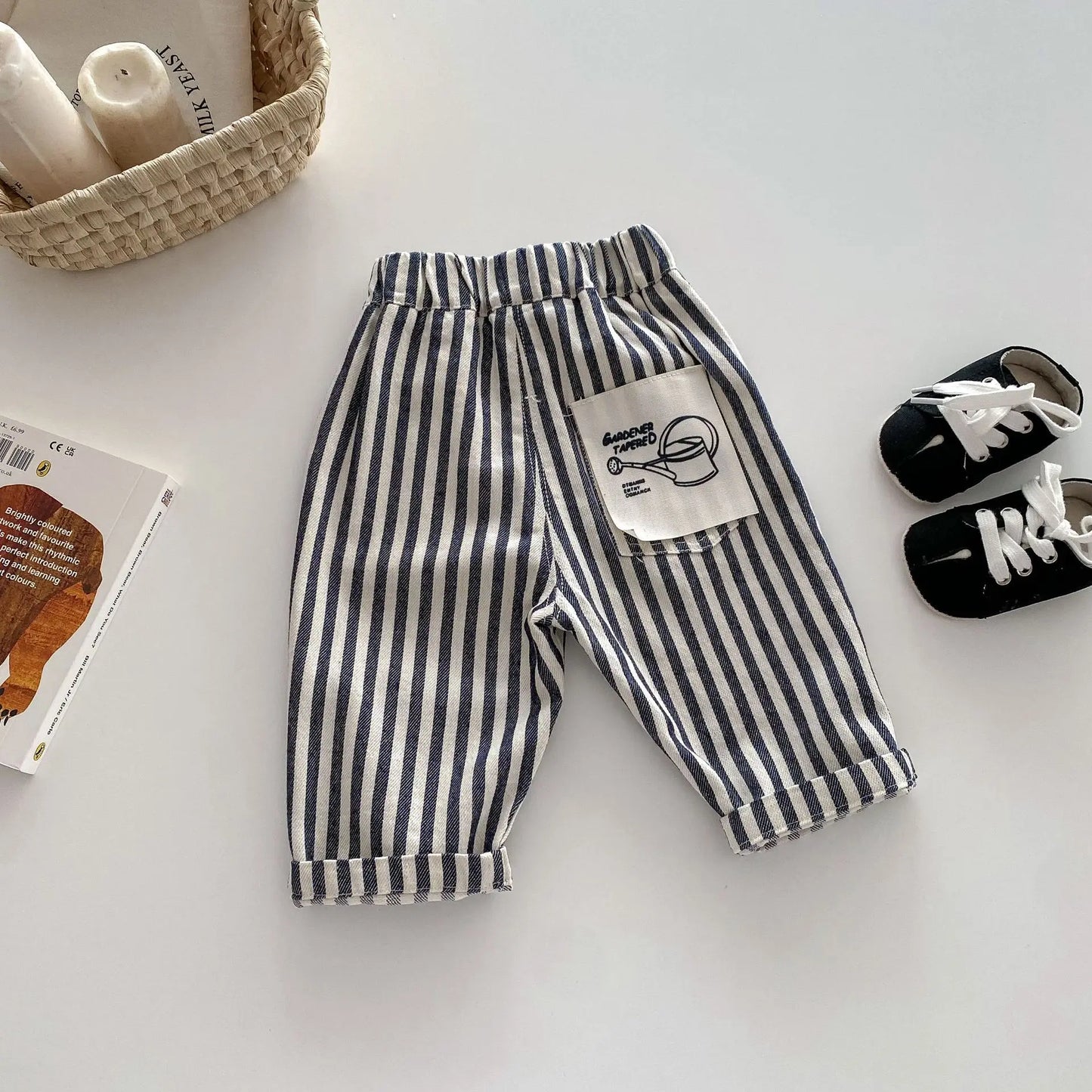 MILANCEL Einfarbige Kinderhose für Jungen und Mädchen, Vier Jahreszeiten, Elastischer Bund, Lässige Kleinkinder-Babyhose, Kleidung für 1–6 Jahre