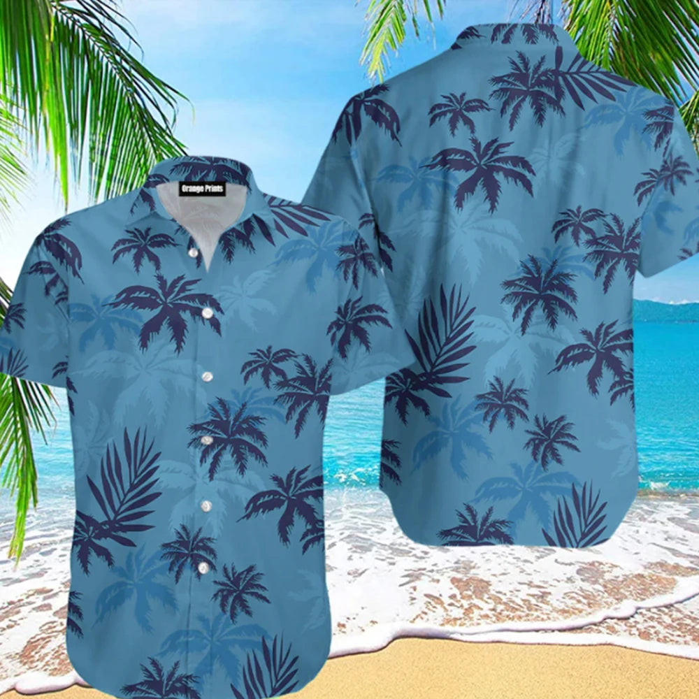 Summer Men Hawaiian Shirt 3d Plant Shirt For Men mon