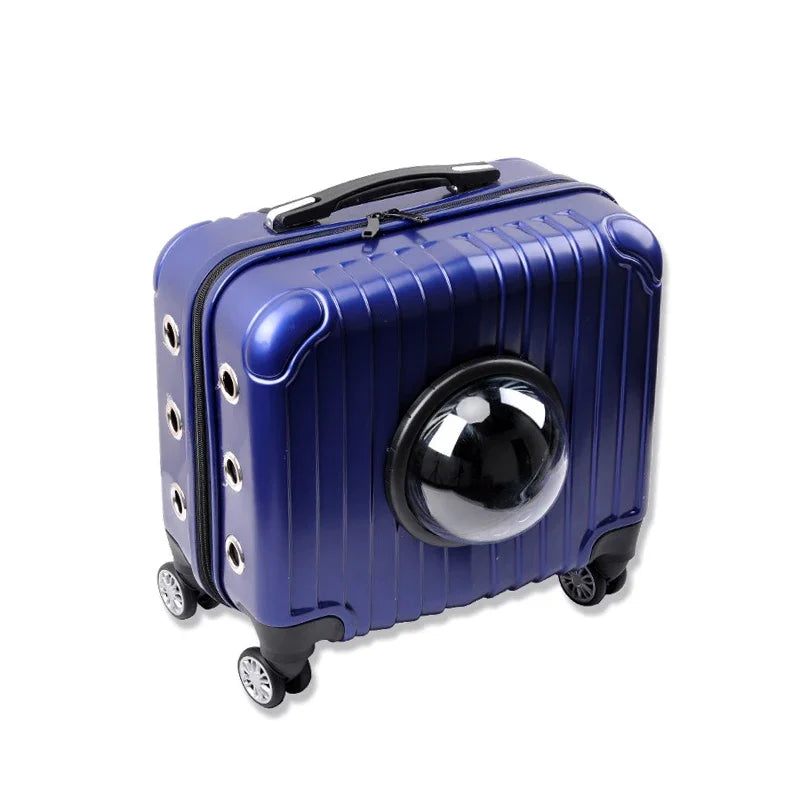 Airline Approved Expandabale Ventilated Pet Carrier Dog Cats Travel Trolley Luggage