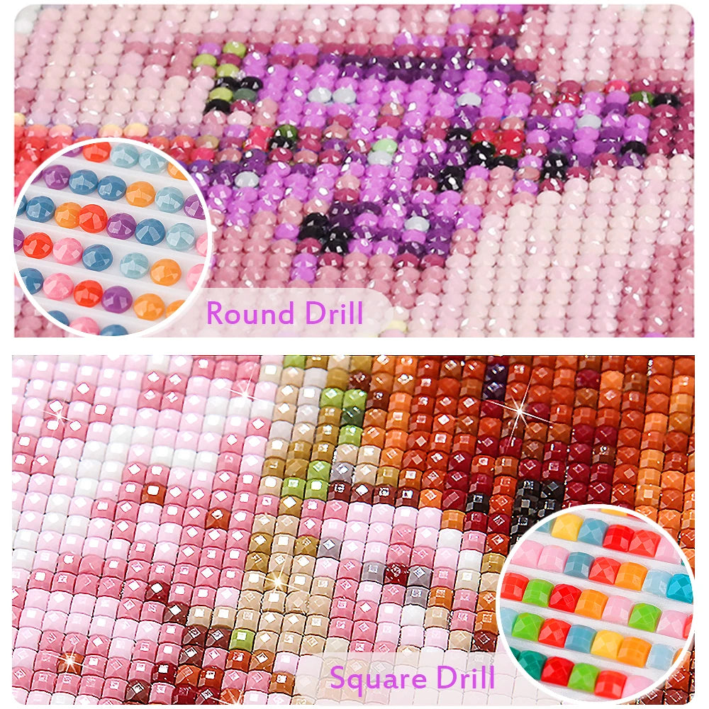 5D DIY Diamond Painting Kit Starry Sky Cat Diamond Embroidery Cross Stitch Cartoon Astral Cat Home Decoration Art Painting