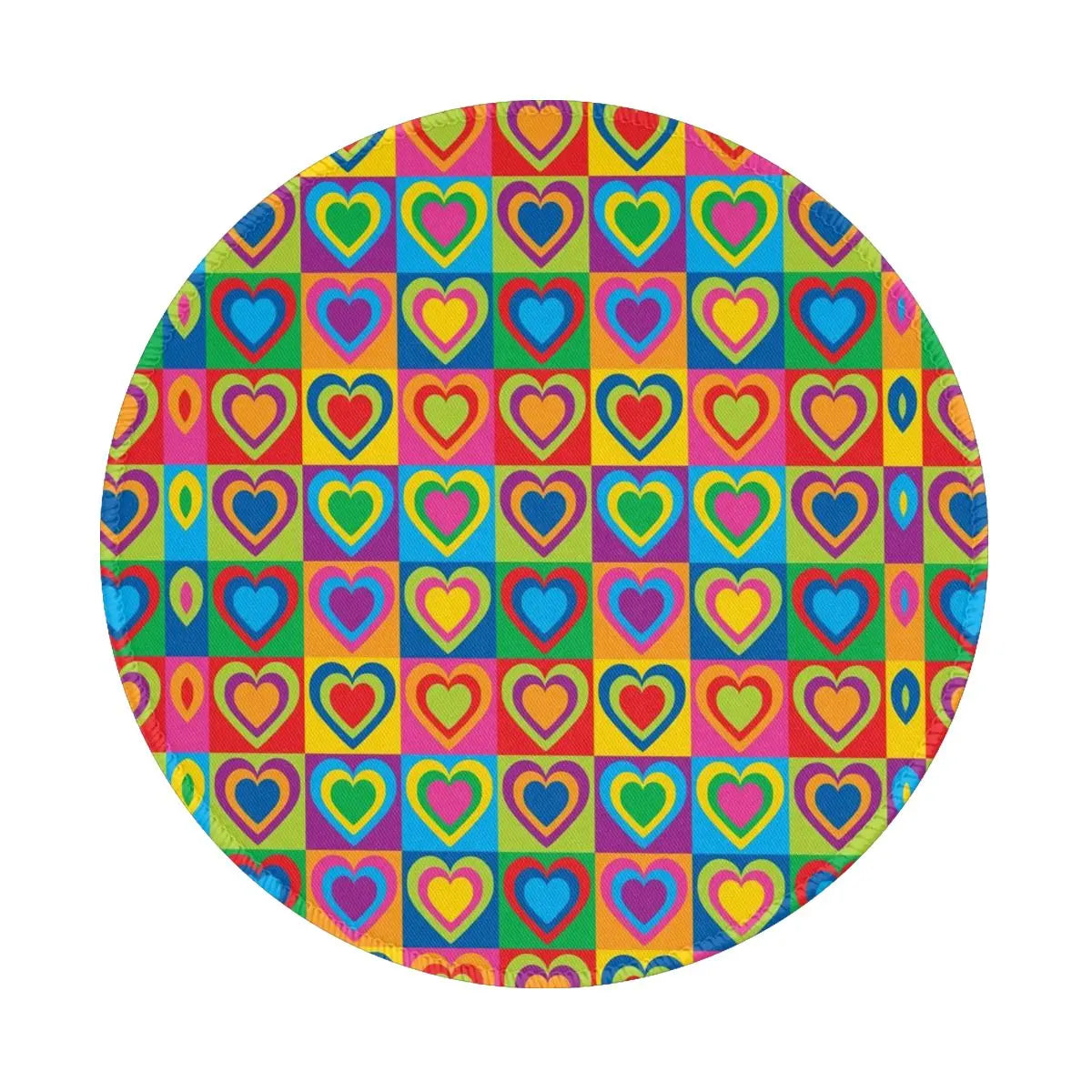 Red Heart Print Mouse Pad Cute Valentines Day Waterproof Mousepad Gaming Accessories For Notebook Computer Aesthetic Mouse Mats