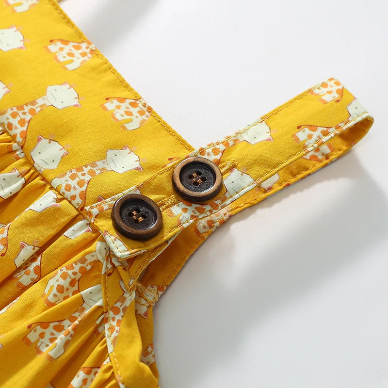 Little Maven Girls Clothes Vestidos Cotton