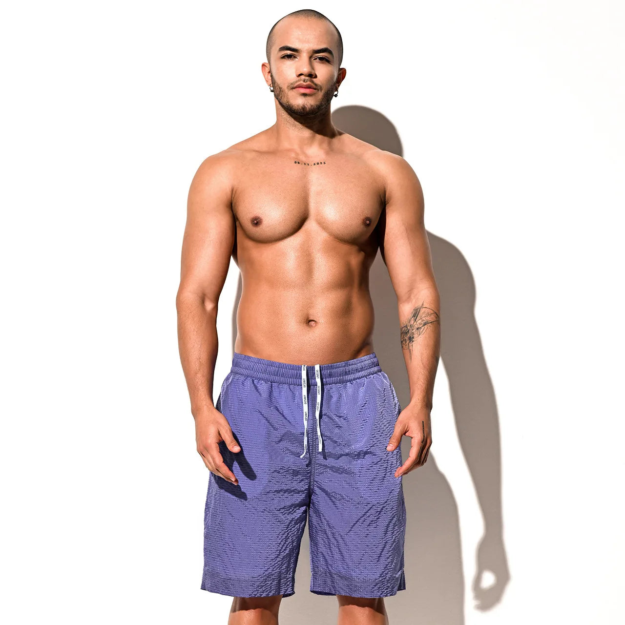 Desmiit Swimmear Men Swim Shorts Quick Dry Mens Beach Borard Surfing Sport Shorts Man Swimming Trunk Suit Lined Boardshorts