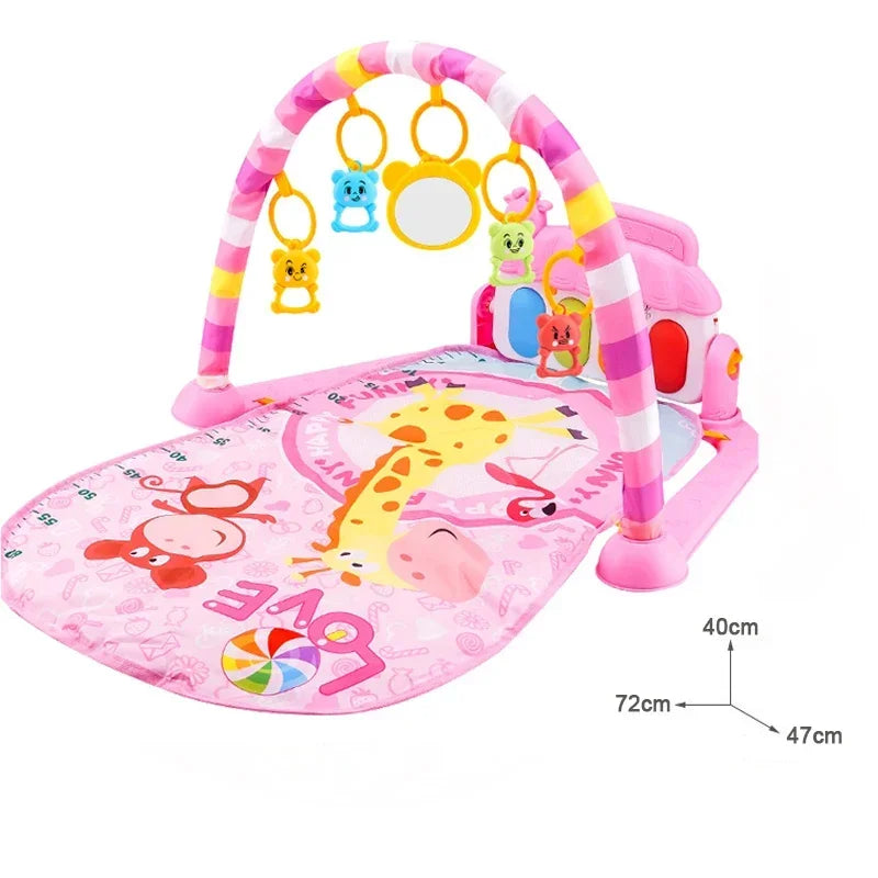 Baby Activity Gym Rack Früherziehung 0-36 Monate Spielzeug Geschenke Musikalische Neugeborene Klaviertastatur Krabbeldecke Pedal Spielmatte