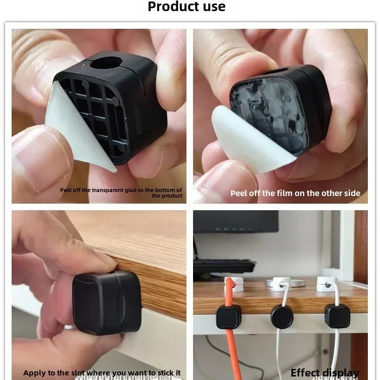 Attache Cable Clips Organization of Wire Fixed Cord Organizer Cables Electricity Accessories Charger Cable Protector Clearance