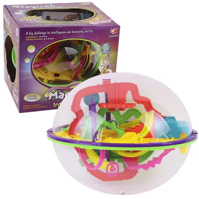 100/208/299 Steps 3D Maze Ball Game Toy Magic Intellect Maze Puzzle toys For Kid's Educational Magic For Christmas School Gift