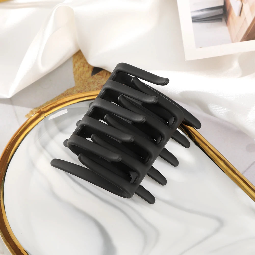 AWAYTR Vintage Frosted Hair Clips Comb Clamp Tooth Hairpin Handmade Girl Hair Accessories Festival Gift Valentine Headwear